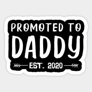 First Time Daddy New Dad Est 2020 Father's Day Gifts Sticker